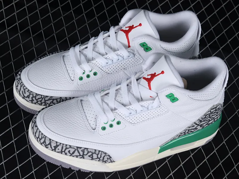 All categories Air Jordan Jordan series basketball shoes Air Jordan 3 Air Jordan 3 Retro "Lucky Green" AJ3 Joe 3 white green cement CK9246-136